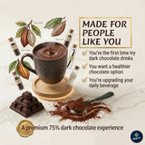 75% Hot Dark Chocolate