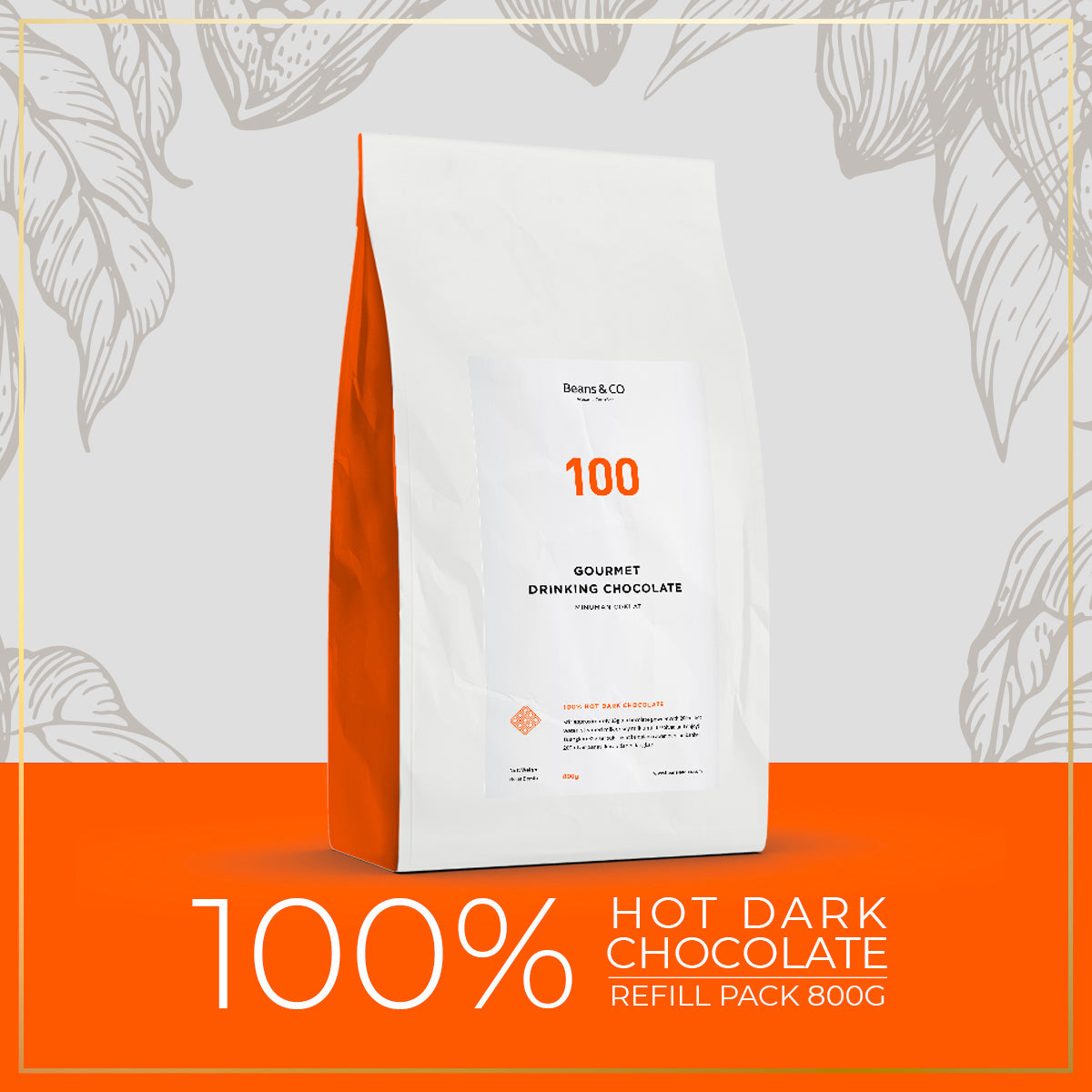 100% Hot Dark Chocolate
